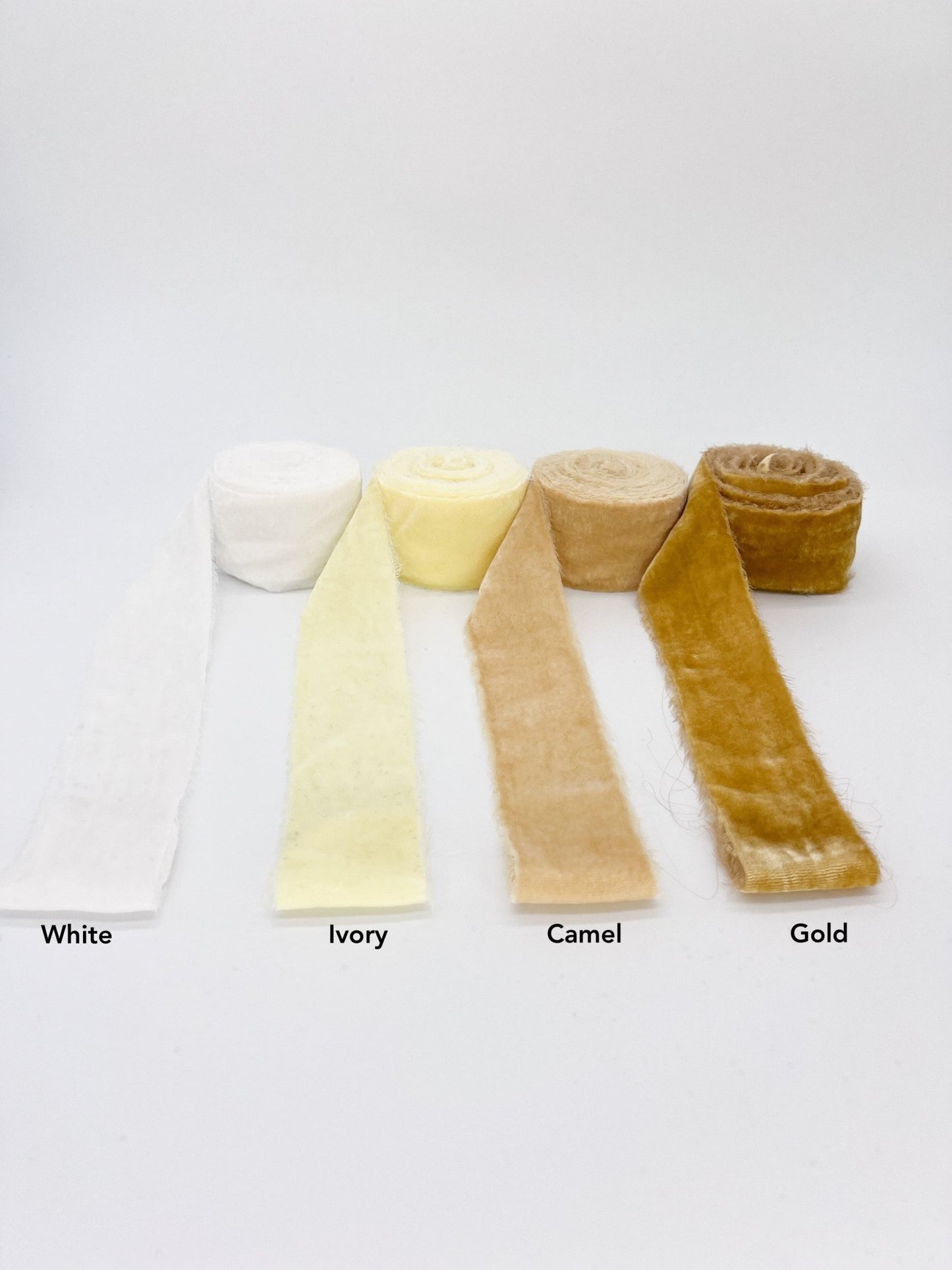 2" Velvet Ribbon - Raw Edge - 29 Colors: Chartreuse - Bria Blair Creative