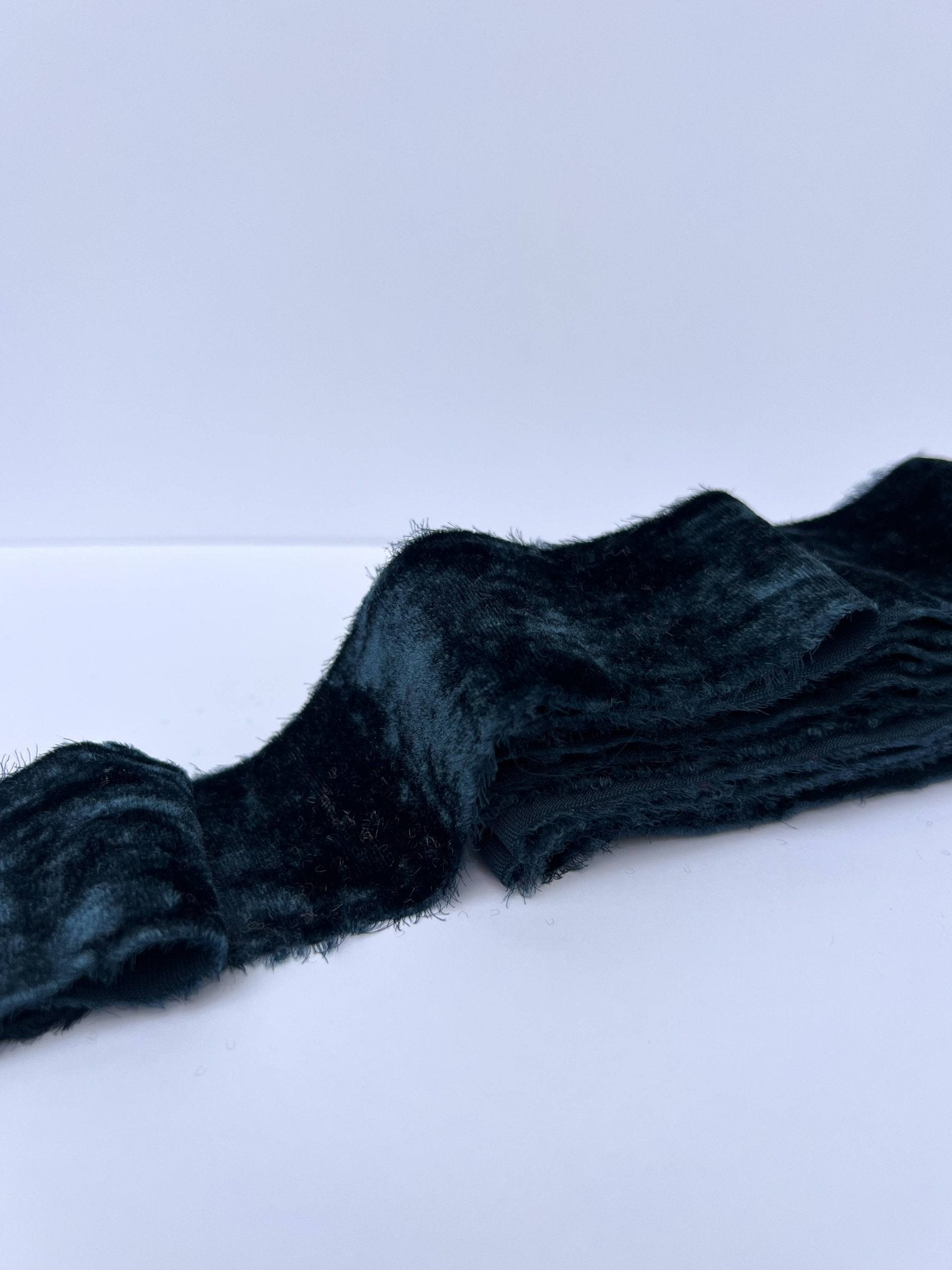 2" Velvet Ribbon - Raw Edge - 29 Colors: Evergreen - Bria Blair Creative