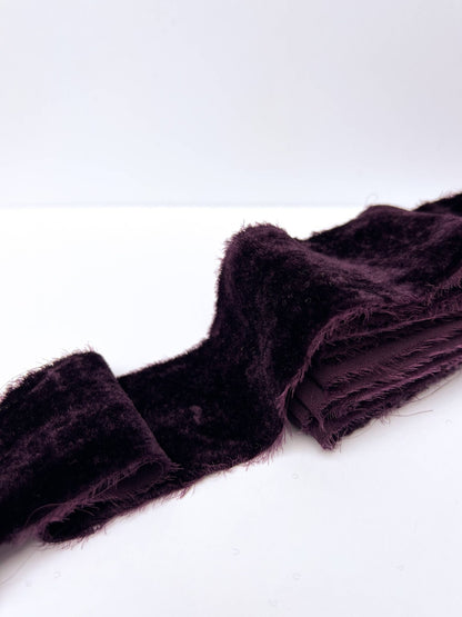 2" Velvet Ribbon - Raw Edge - 29 Colors: Evergreen - Bria Blair Creative