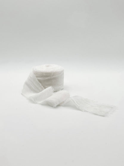 2" Velvet Ribbon - Raw Edge - 29 Colors: Gold - Bria Blair Creative
