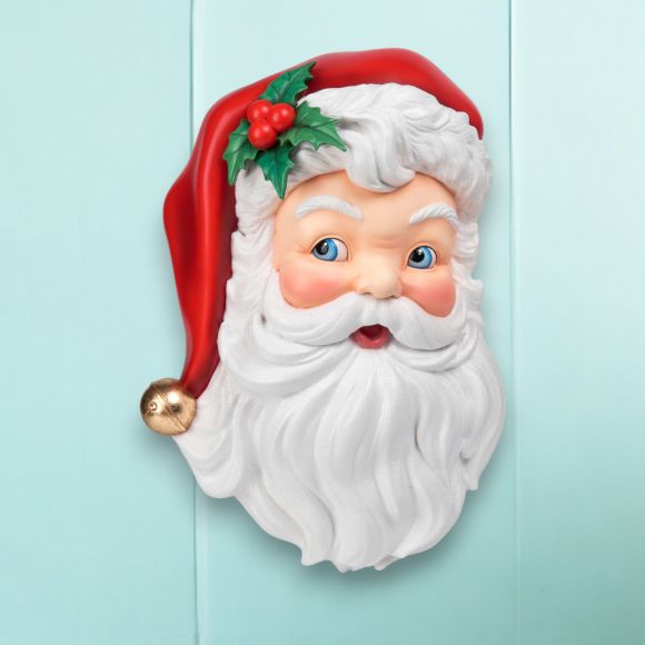 20in Vintage Santa Head Wall - Bria Blair Creative