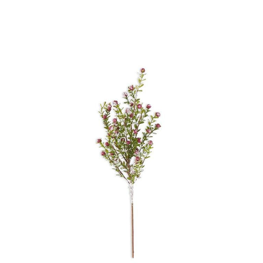 21 Inch Glittered Snowy Red Berry Leaf Bush - Bria Blair Creative