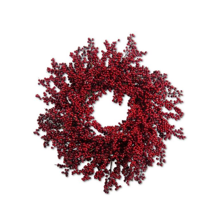 22" Mini Red and Burgundy Wreath - Bria Blair Creative