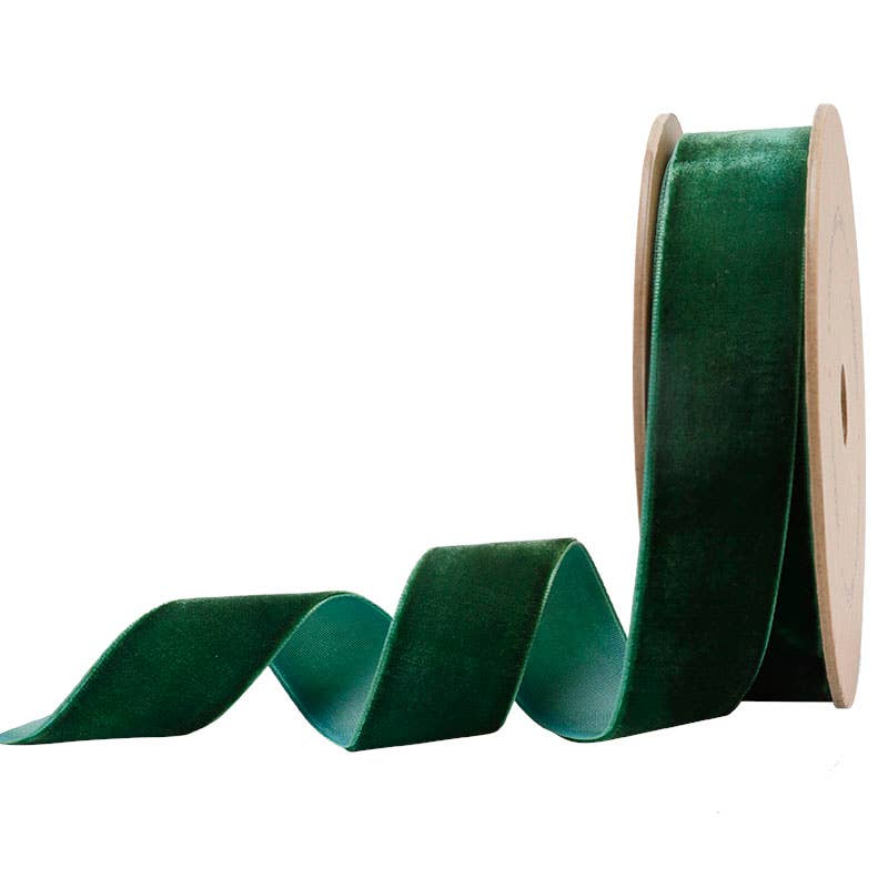 23 Colors | 1" Velvet Ribbon | 10 Yard Roll: Cognac - Bria Blair Creative