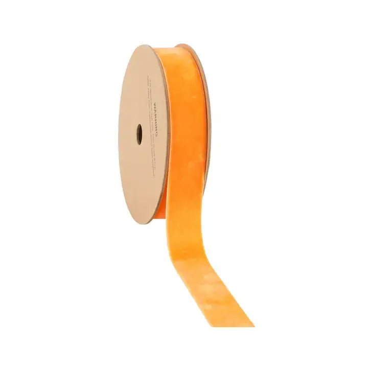 23 Colors | 1" Velvet Ribbon | 10 Yard Roll: Cognac - Bria Blair Creative