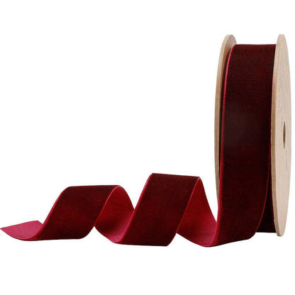 23 Colors | 1" Velvet Ribbon | 10 Yard Roll: Peacock - Bria Blair Creative