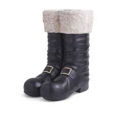 25" Black & White Santa Boots - Bria Blair Creative