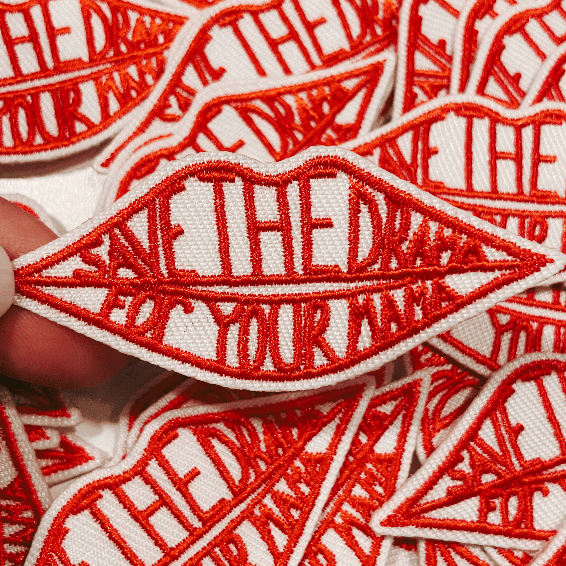 2.5" Save The Drama For Your Mama - Embroidered Hat Patch: 3" Embroidered Patch - Bria Blair Creative