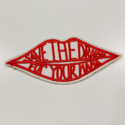 2.5" Save The Drama For Your Mama - Embroidered Hat Patch: 3" Embroidered Patch - Bria Blair Creative