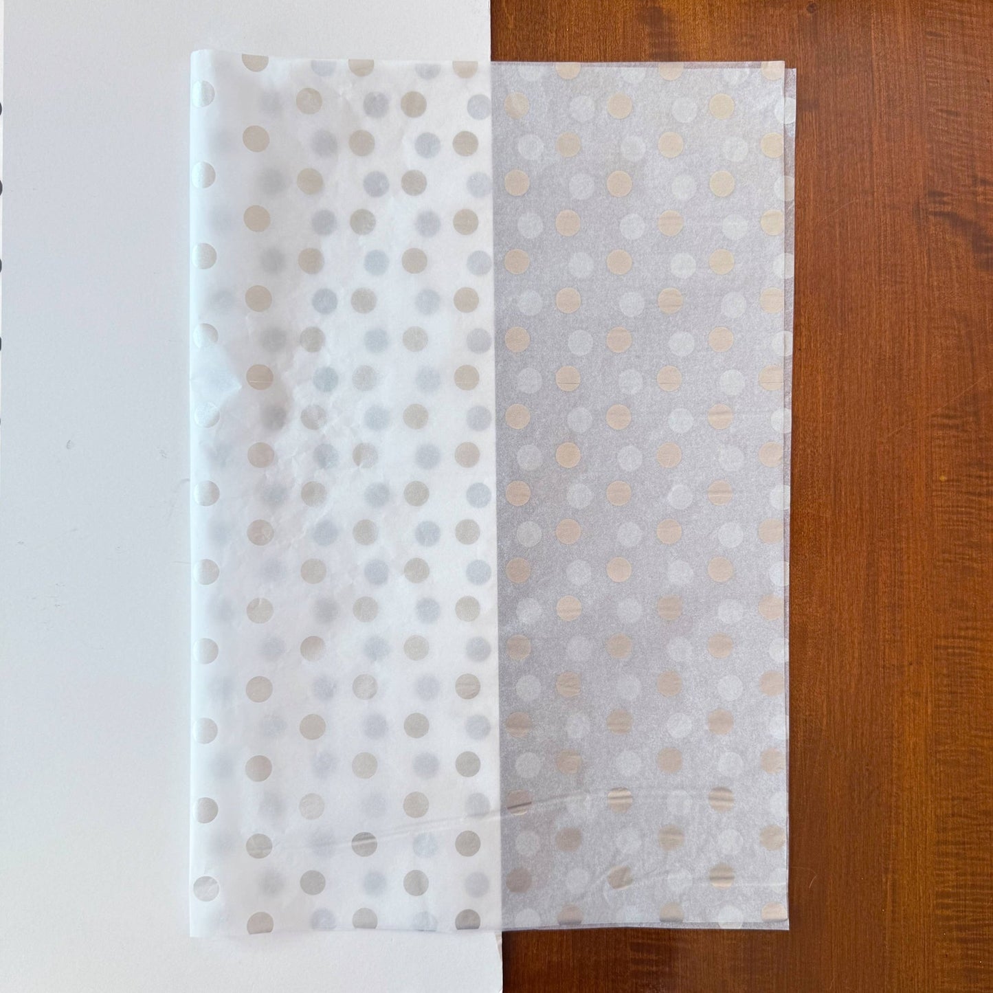 28" x 20" Polka Dots 17g Wrapping Tissue Paper Sheets: Black / Large Dot - Bria Blair Creative