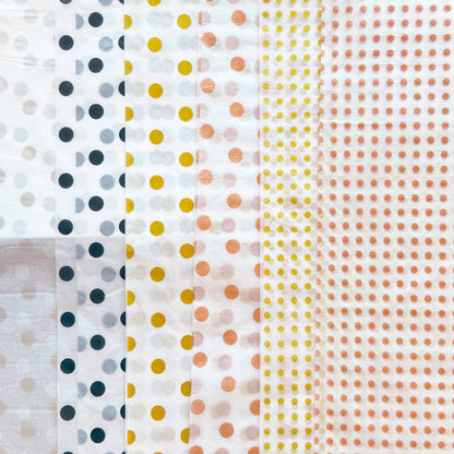 28" x 20" Polka Dots 17g Wrapping Tissue Paper Sheets: Black / Large Dot - Bria Blair Creative