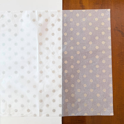28" x 20" Polka Dots 17g Wrapping Tissue Paper Sheets: Black / Large Dot - Bria Blair Creative