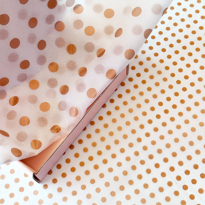 28" x 20" Polka Dots 17g Wrapping Tissue Paper Sheets: Black / Large Dot - Bria Blair Creative