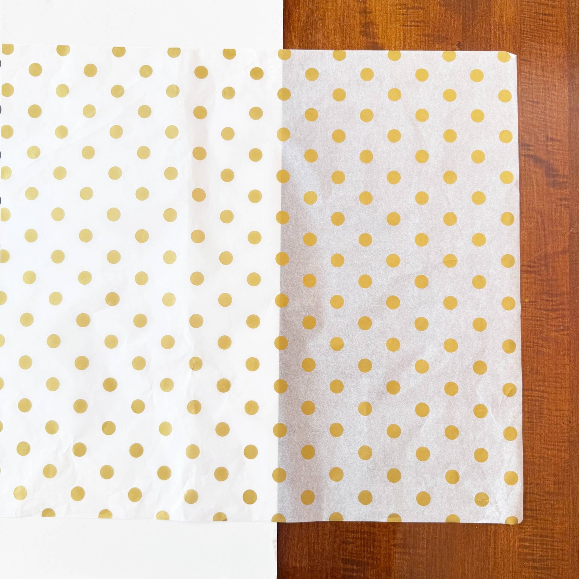 28" x 20" Polka Dots 17g Wrapping Tissue Paper Sheets: Black / Large Dot - Bria Blair Creative