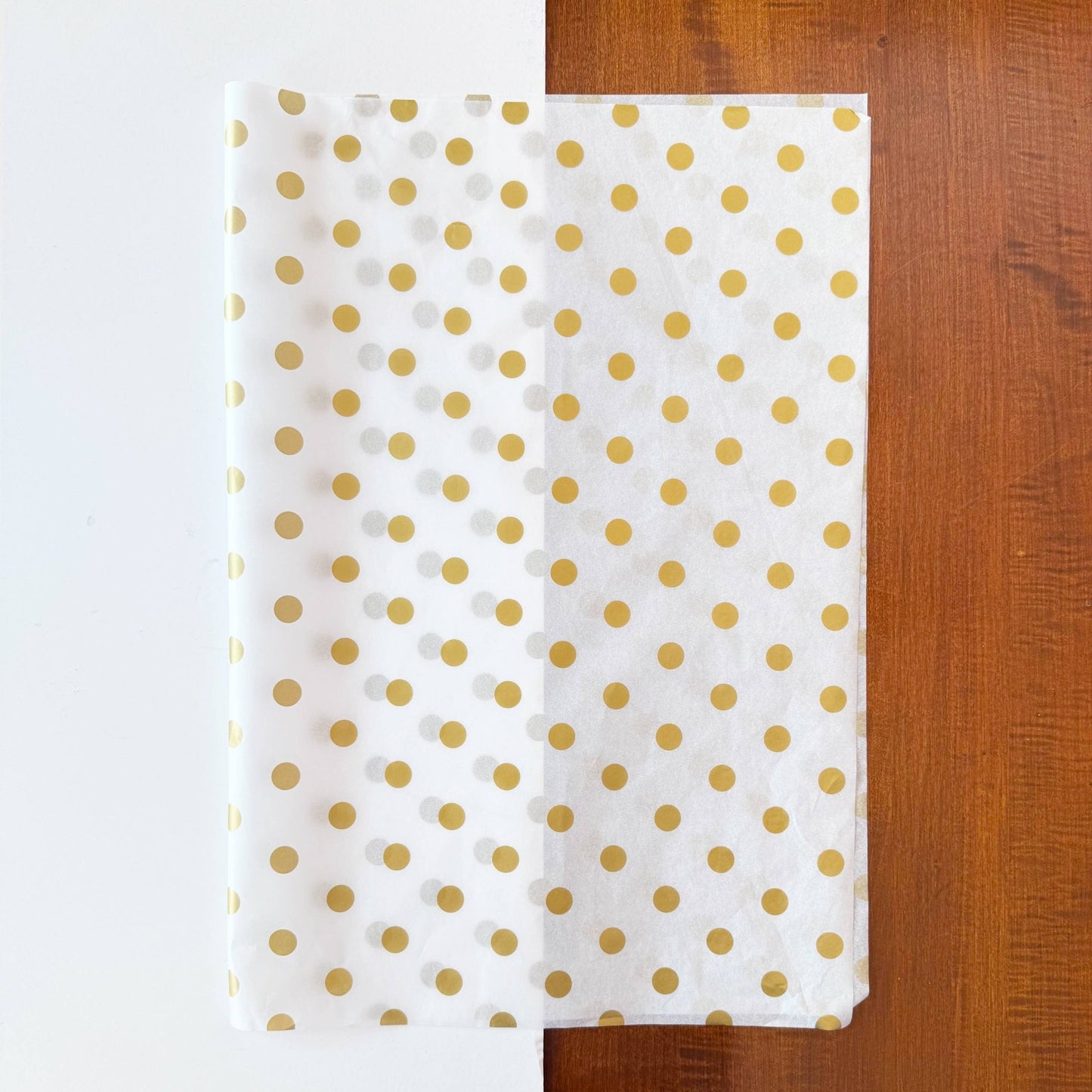 28" x 20" Polka Dots 17g Wrapping Tissue Paper Sheets: Black / Large Dot - Bria Blair Creative