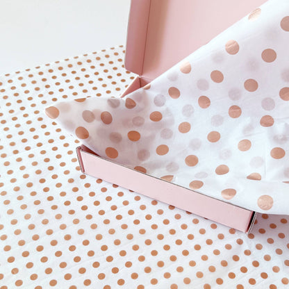 28" x 20" Polka Dots 17g Wrapping Tissue Paper Sheets: Black / Large Dot - Bria Blair Creative