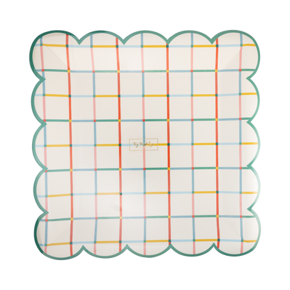 BTS1242 - Colorful Gird Plate