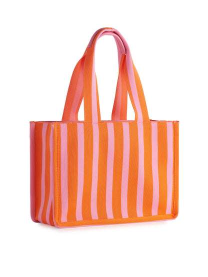 ISLA BOXY TOTE: NAVY