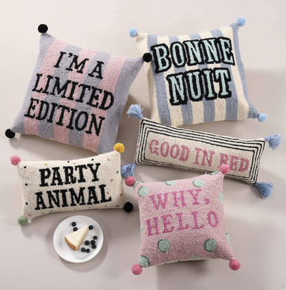 Limited Edition w/Pom Pom Hook Pillow