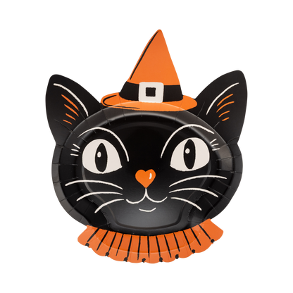 VHP1342 - Vintage Witchy Cat Plate