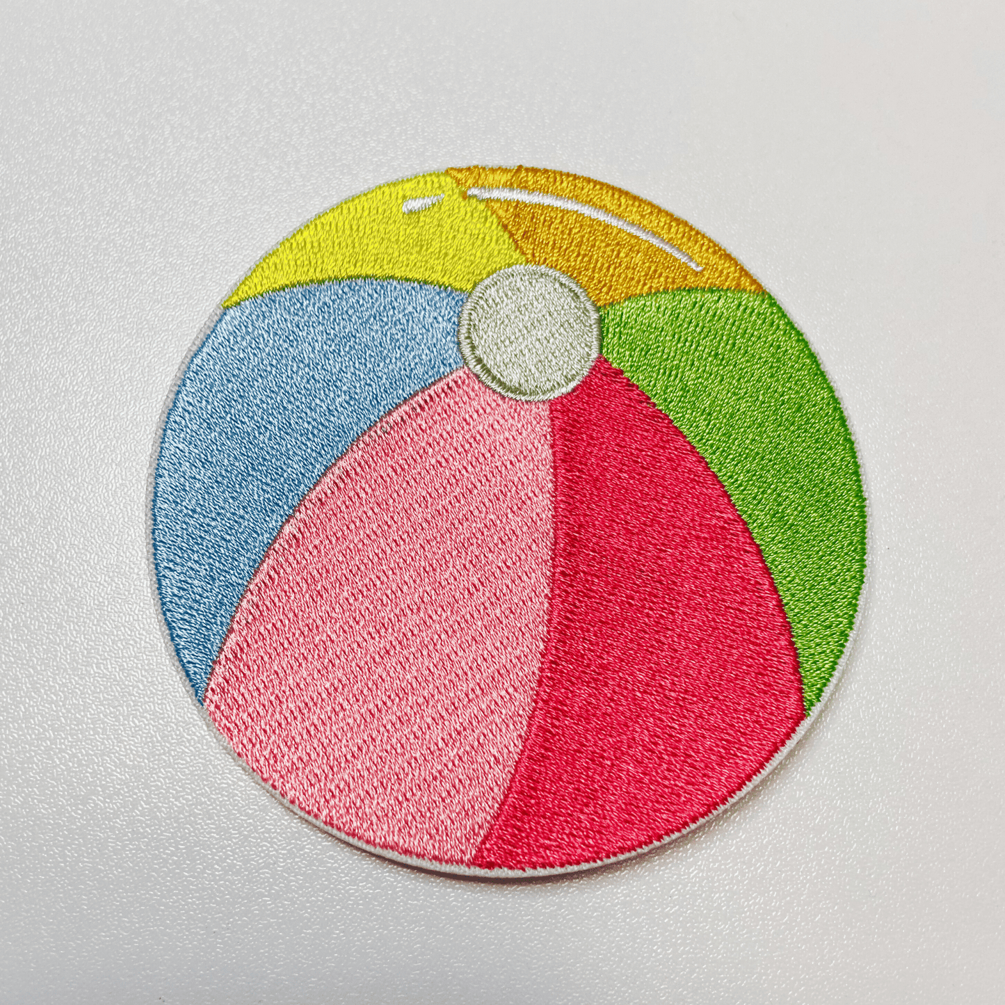 3” Beach Ball - Embroidered Hat Patch: Embroidered Patch - Bria Blair Creative
