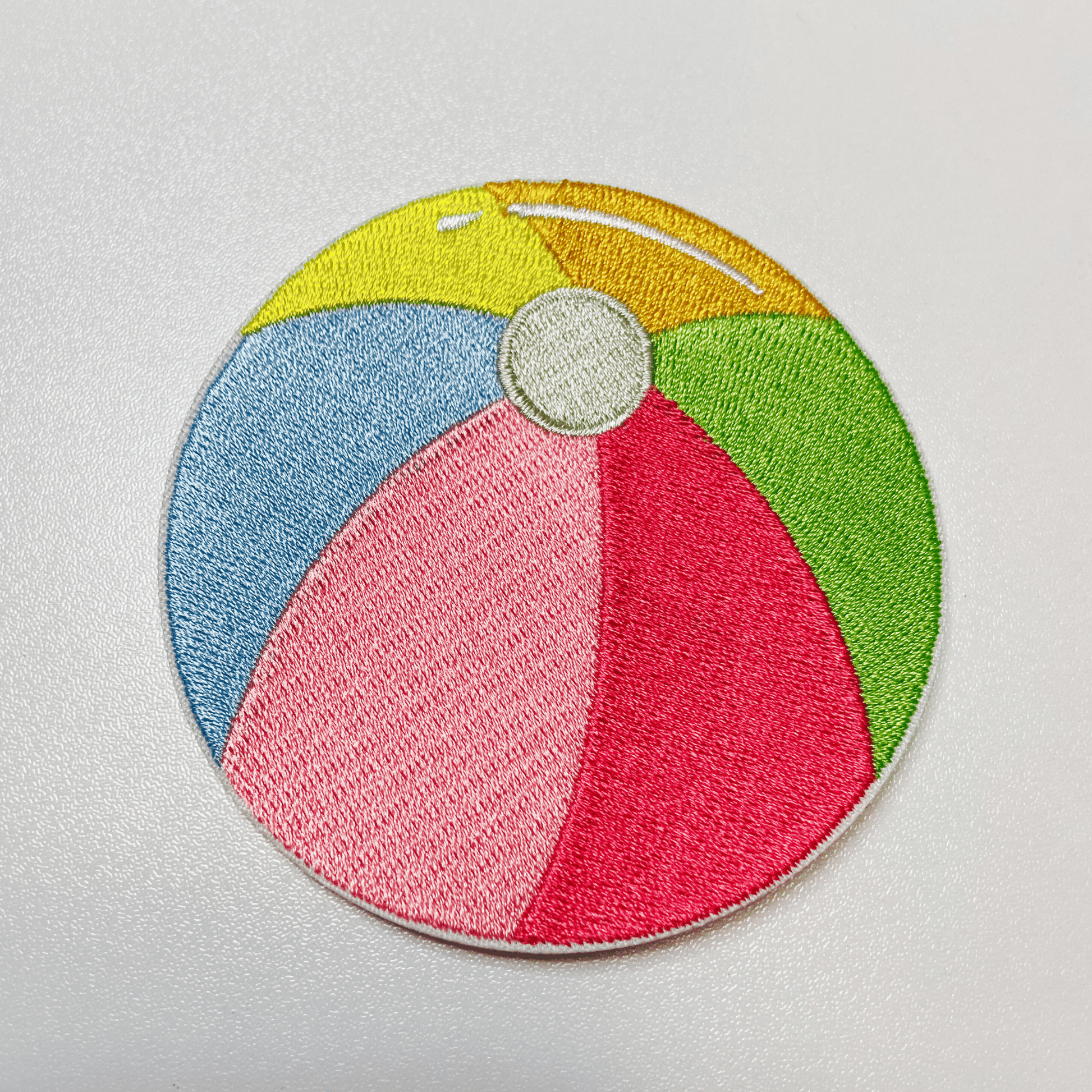 3” Beach Ball - Embroidered Hat Patch: Embroidered Patch - Bria Blair Creative