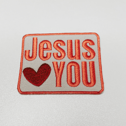 3" Jesus heart You - Embroidered Hat Patch: QTY 1 - Bria Blair Creative