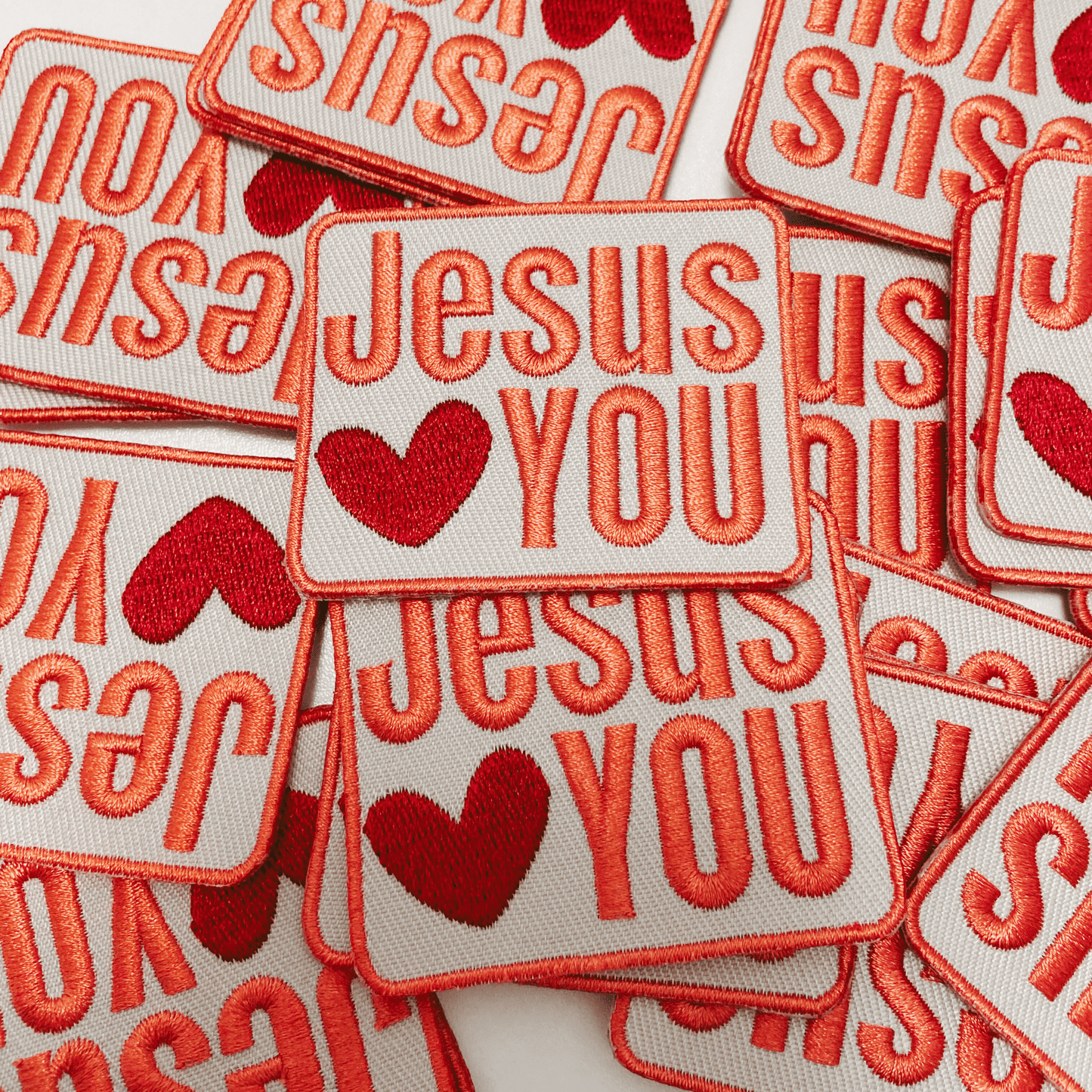 3" Jesus heart You - Embroidered Hat Patch: QTY 1 - Bria Blair Creative