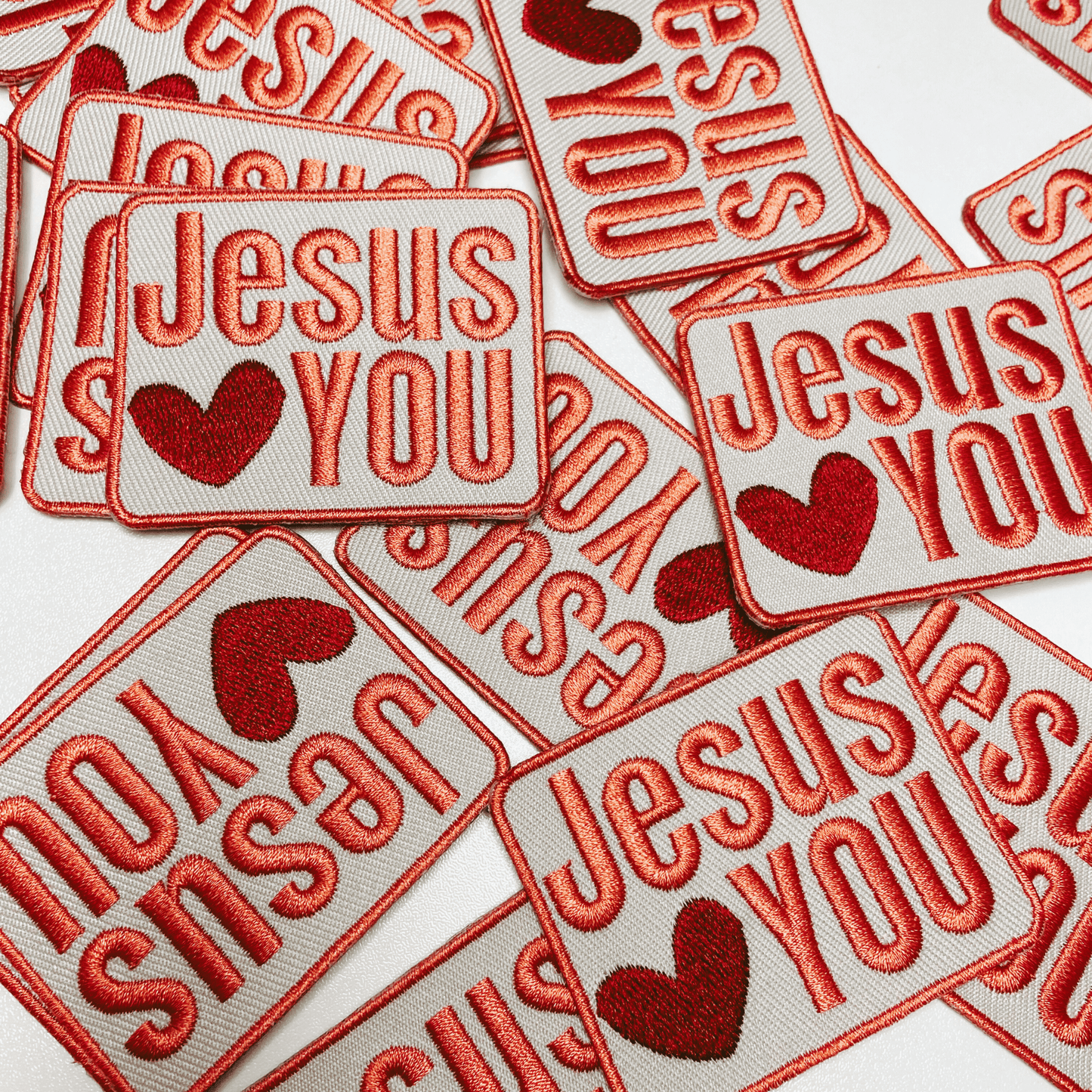 3" Jesus heart You - Embroidered Hat Patch: QTY 1 - Bria Blair Creative