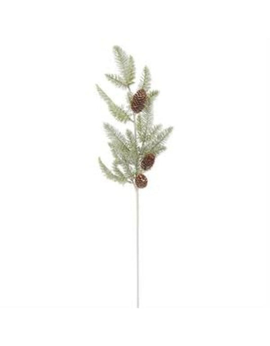 32" Soft Green Pine Stem w/ Pinecones - Bria Blair Creative
