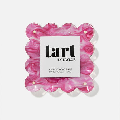 Pink Marbled Mini Acrylic Picture Frame
