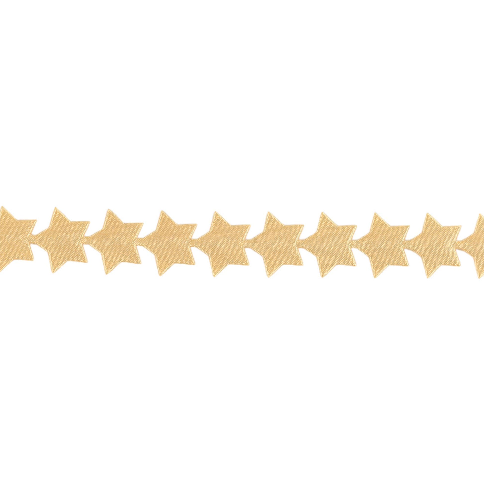 3/4" Ultra Sonic Trim | Star | 10 Yard Roll: Gold - Bria Blair Creative