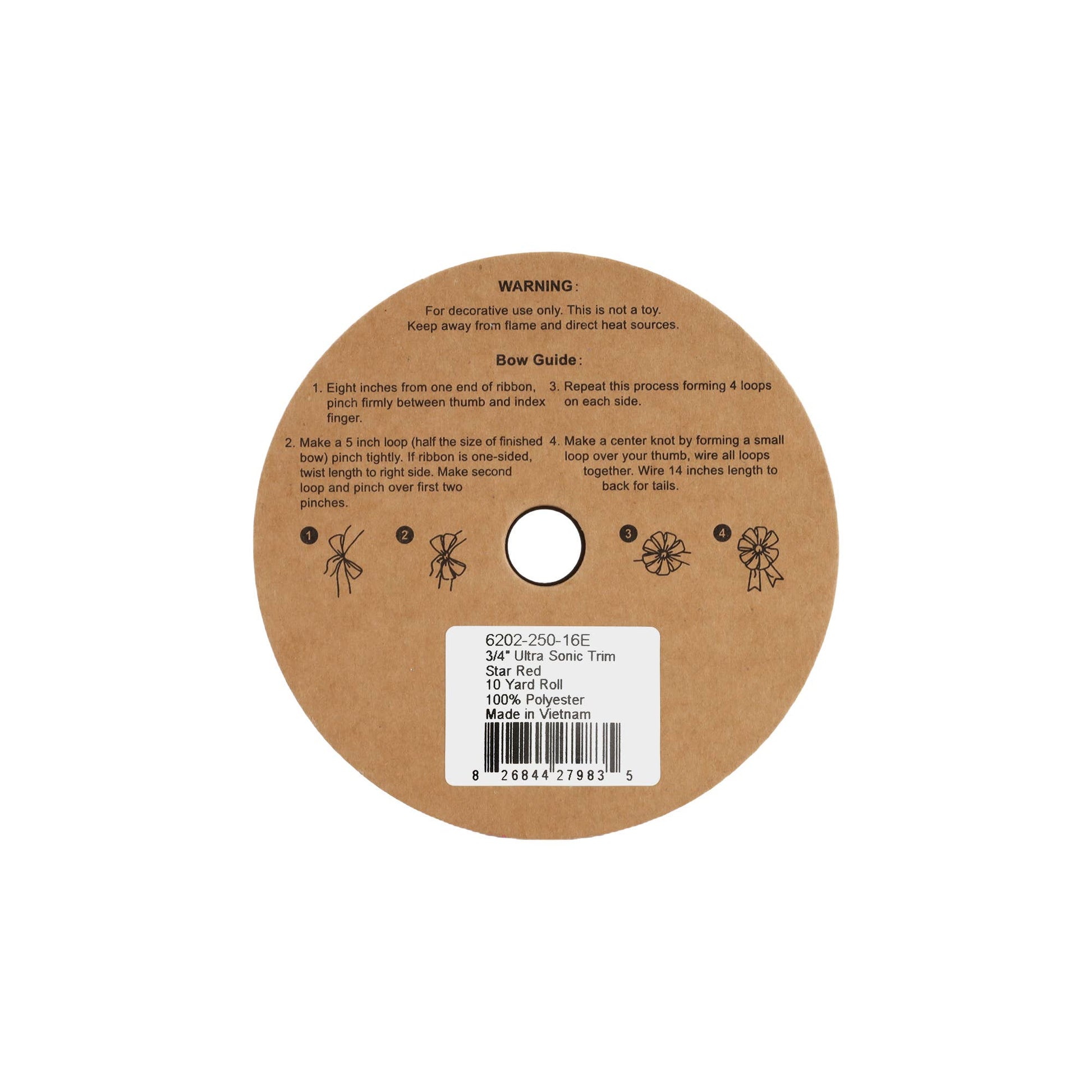 3/4" Ultra Sonic Trim | Star | 10 Yard Roll: Gold - Bria Blair Creative