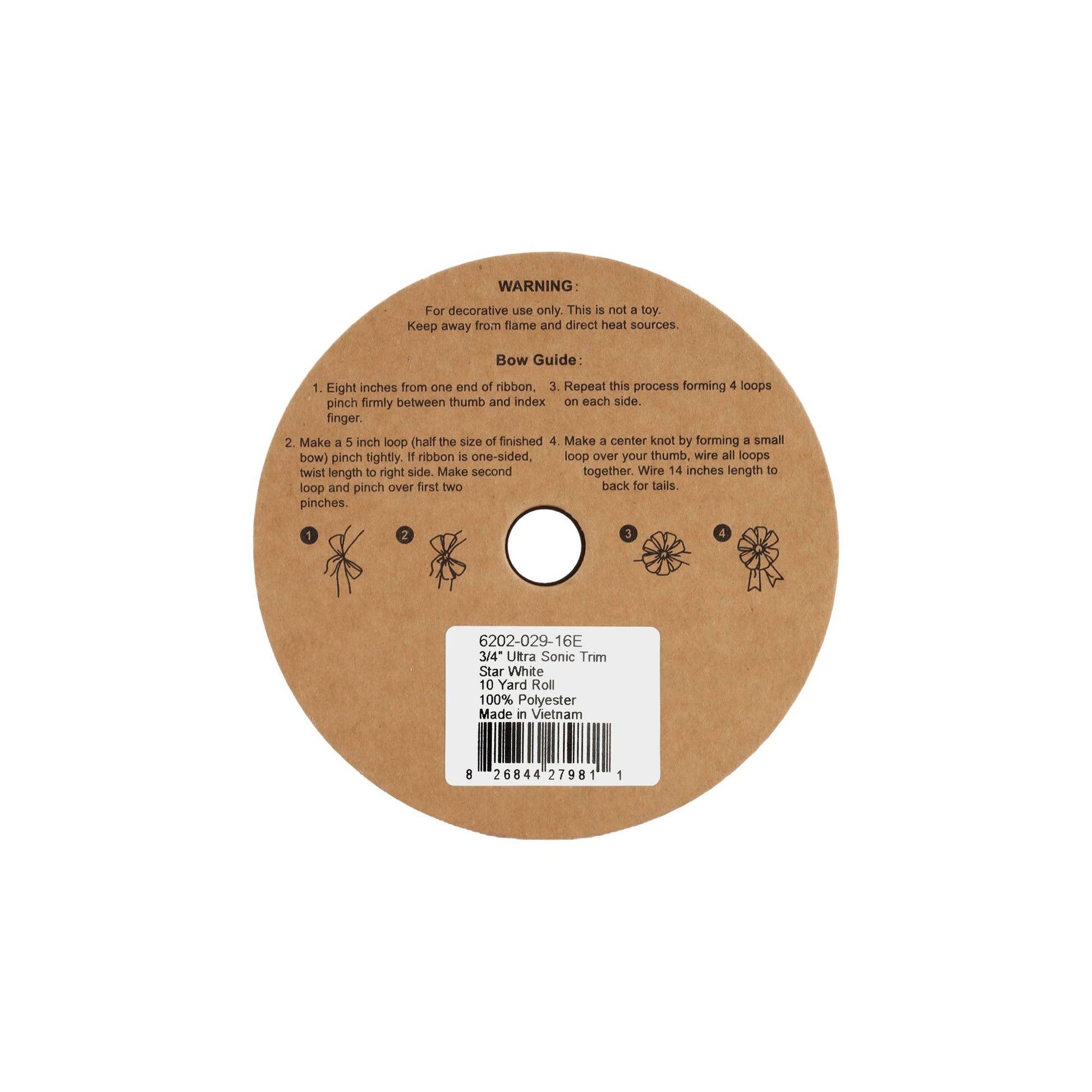 3/4" Ultra Sonic Trim | Star | 10 Yard Roll: Gold - Bria Blair Creative