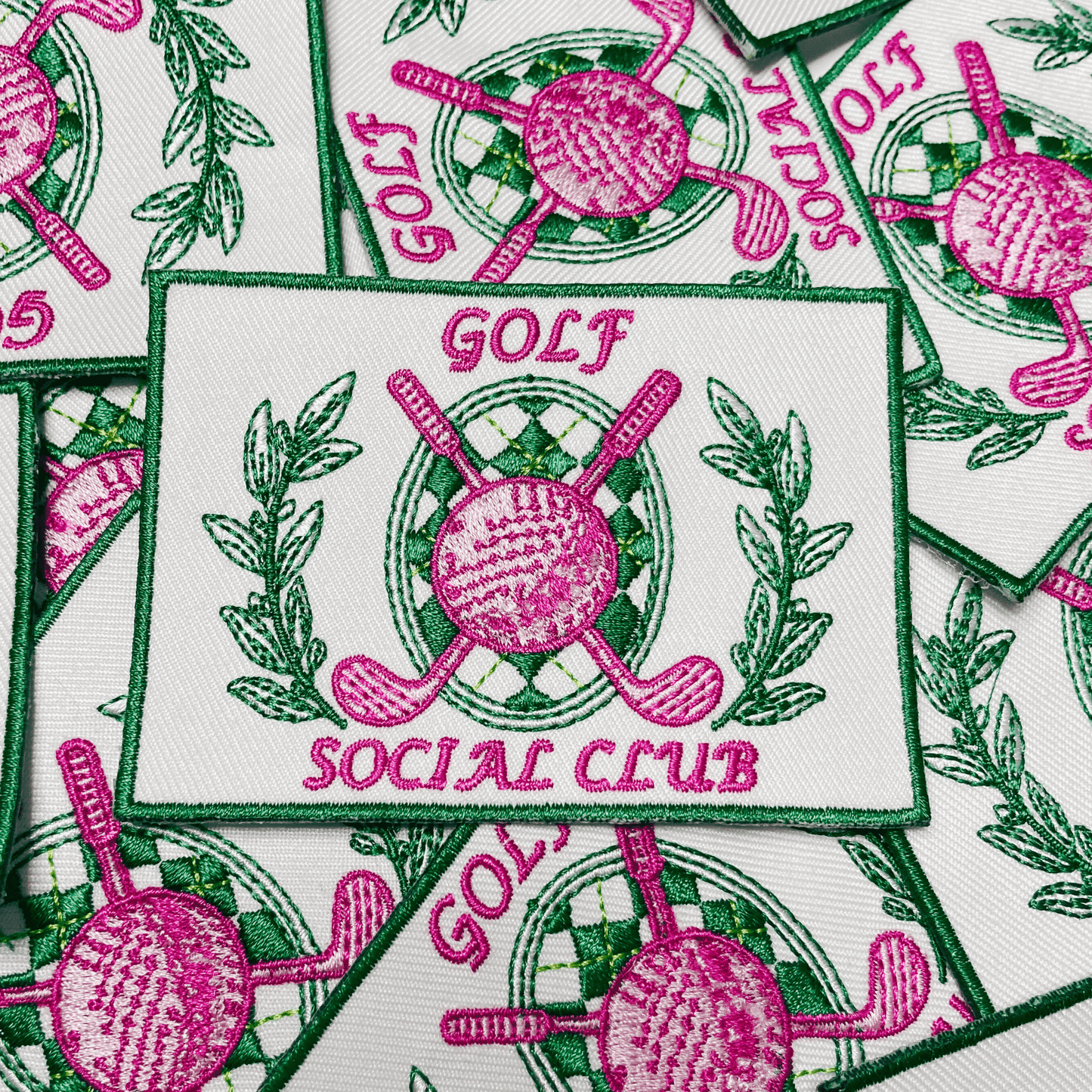 3.5” Golf Social Club - Embroidered Hat Patch: 4" Embroidered Patch - Bria Blair Creative