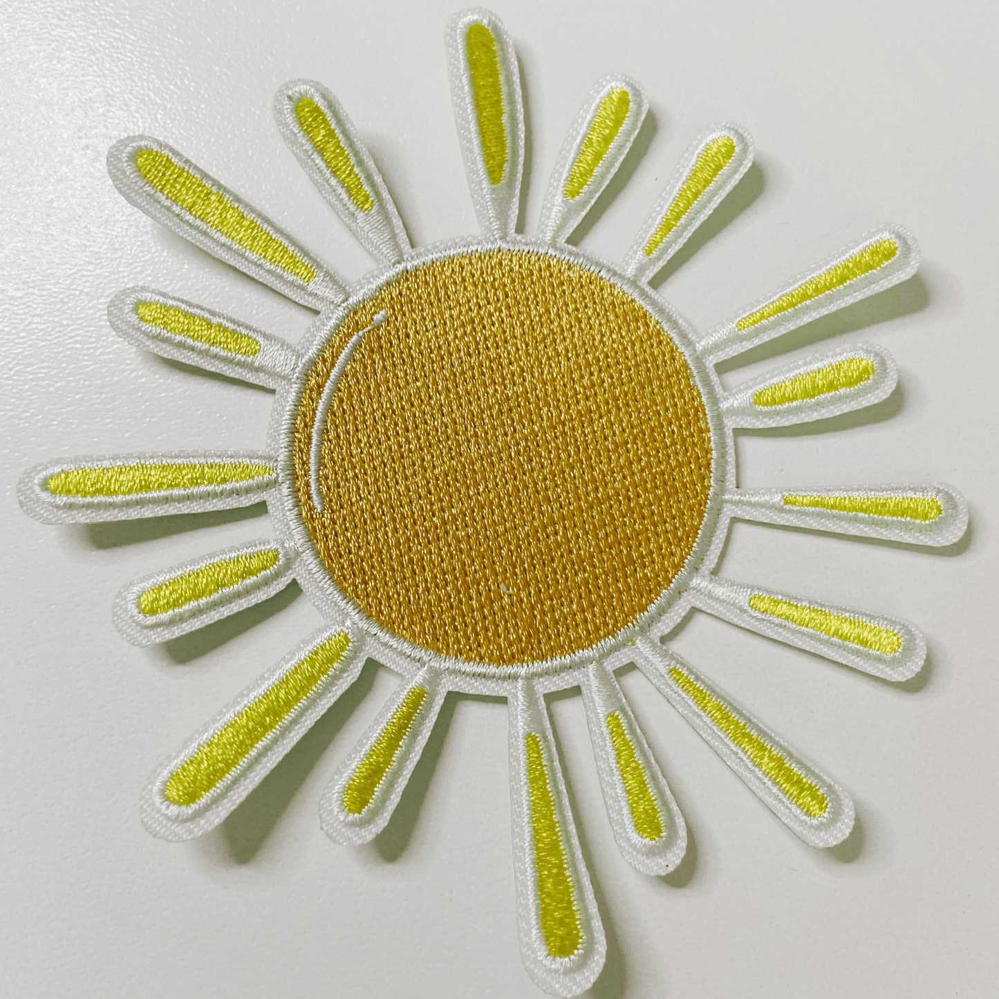 3.5" SUNSHINE - Embroidered Hat Patch (version 2): QTY 1 - Bria Blair Creative