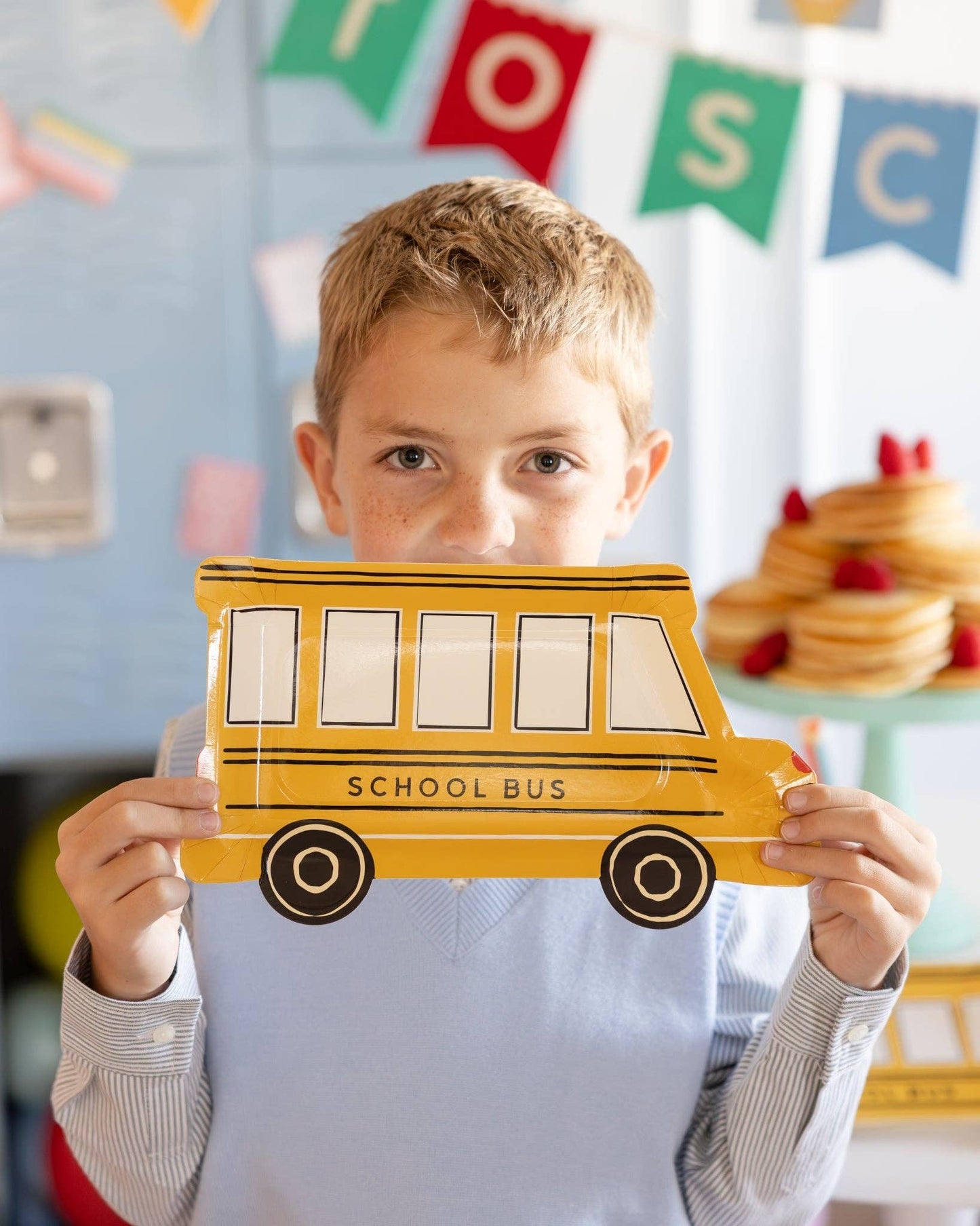 BTS1241 - School Bus Shaped Plate