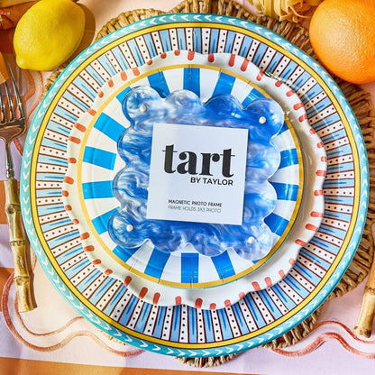 Blue Marbled Mini Acrylic Picture Frame