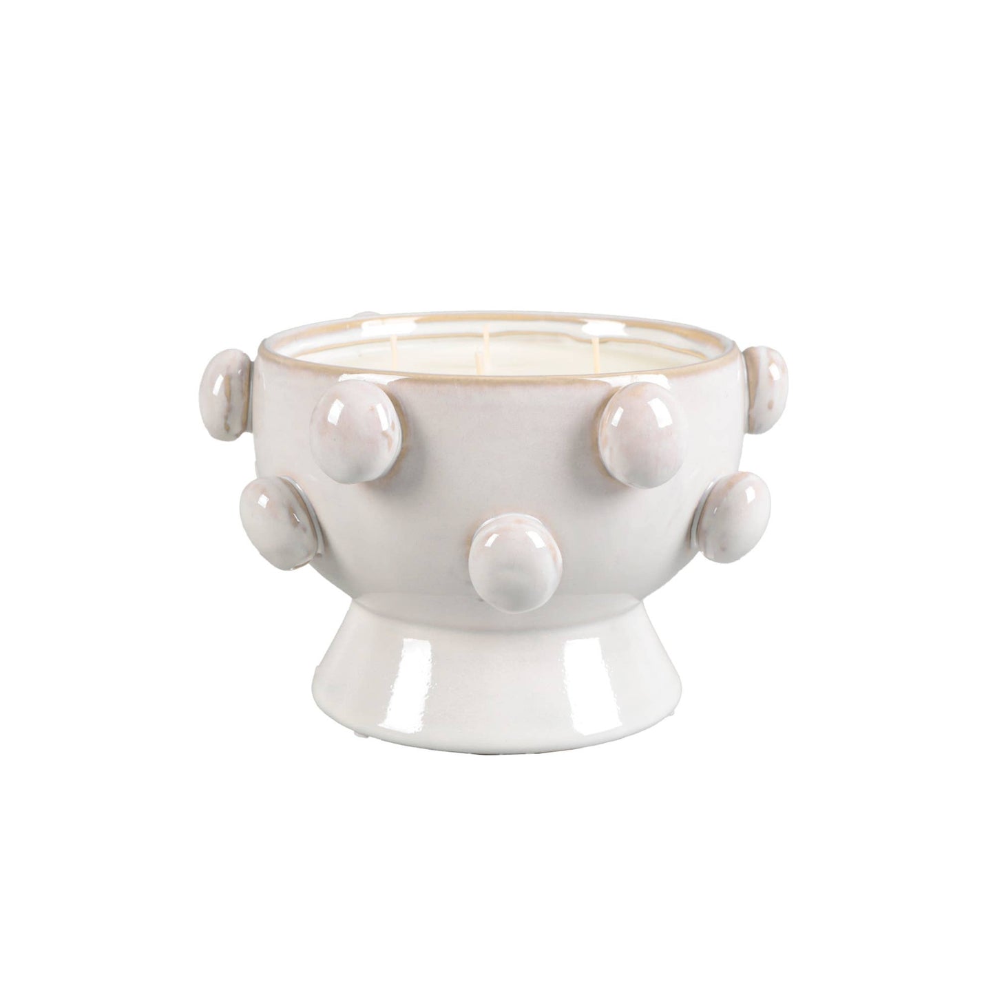 20 oz White Hobnail Pedestal Candle – Sweet Citrus
