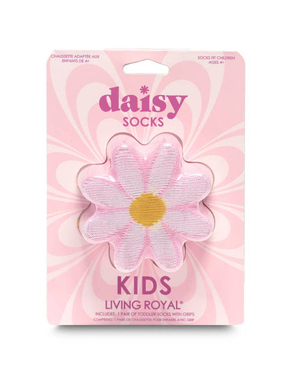 3D Packaged Crew Socks - Kids - Daisy Flower - Pink - Bria Blair Creative