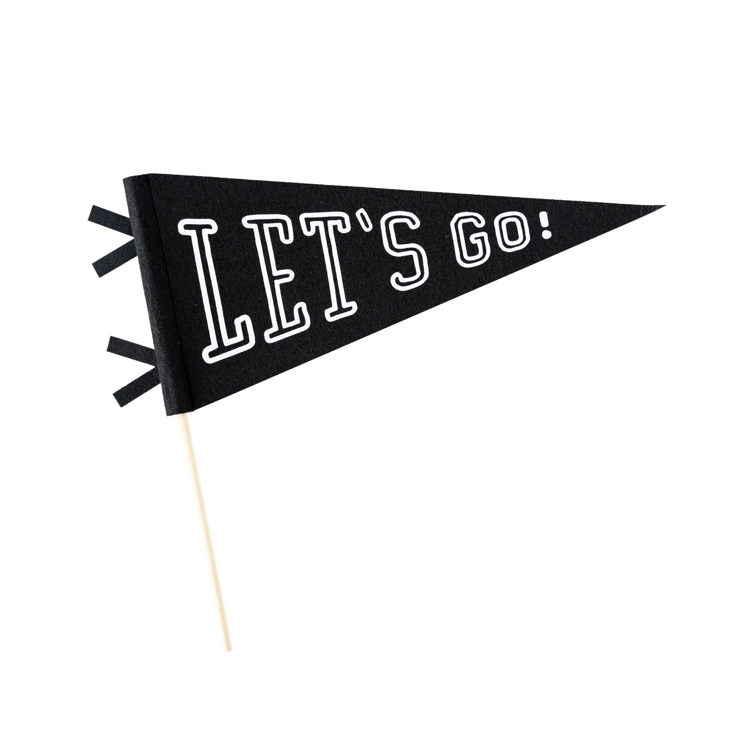 Let's Go! Felt Pennant