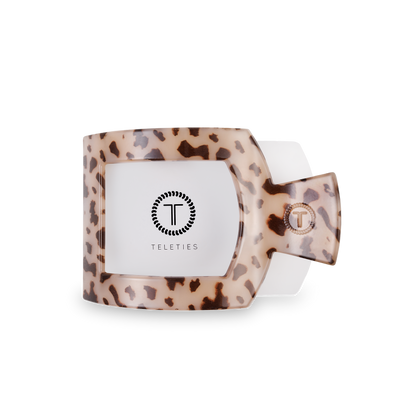 Square Flat Hair Clip | Med. | Blonde Tortoise