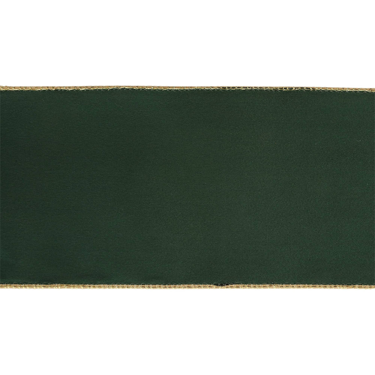 4" Reversible Classic Velvet Wired Ribbon | Green/Gold | 10 Yard Roll - Bria Blair Creative