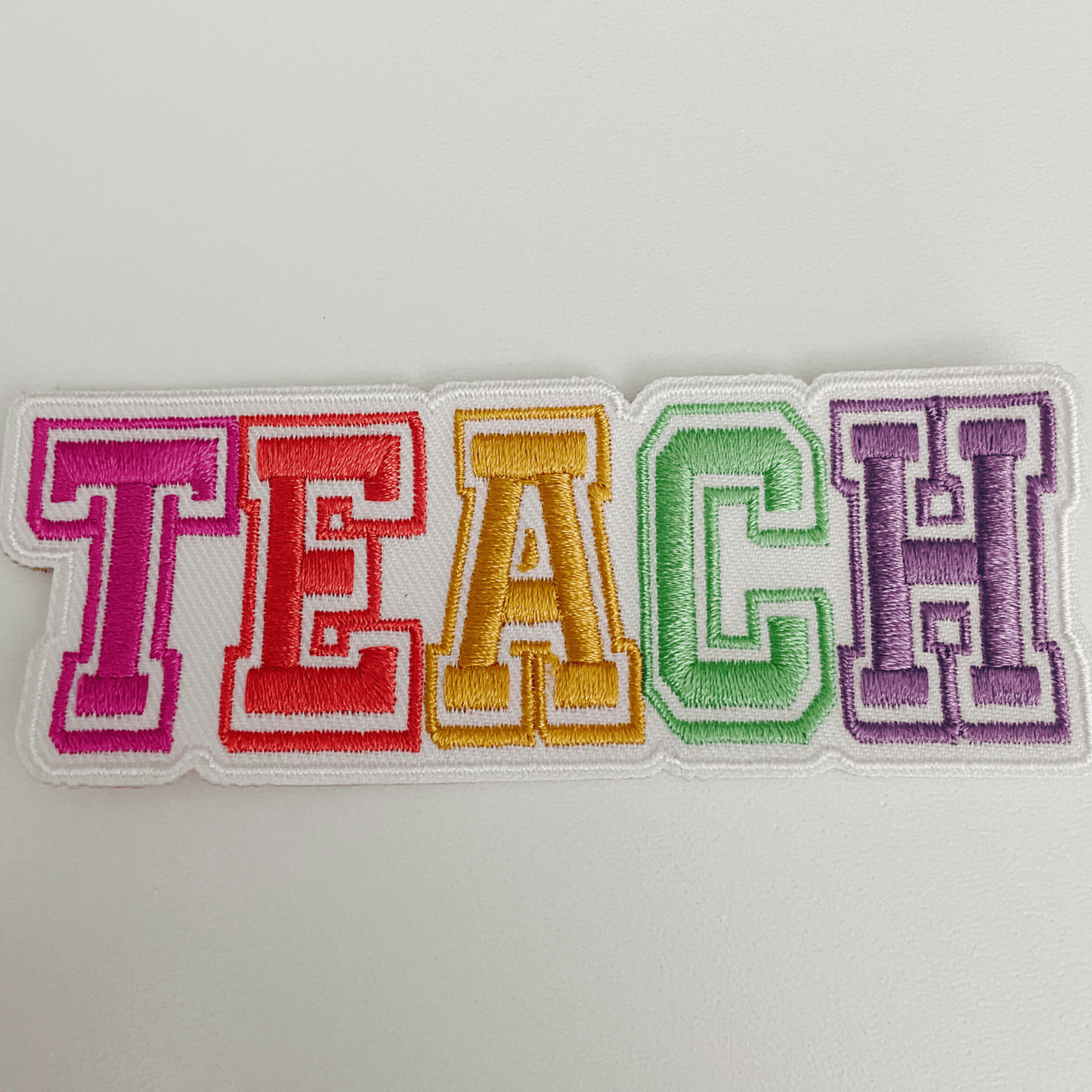 4" TEACH - Embroidered Hat Patch: Embroidered Patch - Bria Blair Creative
