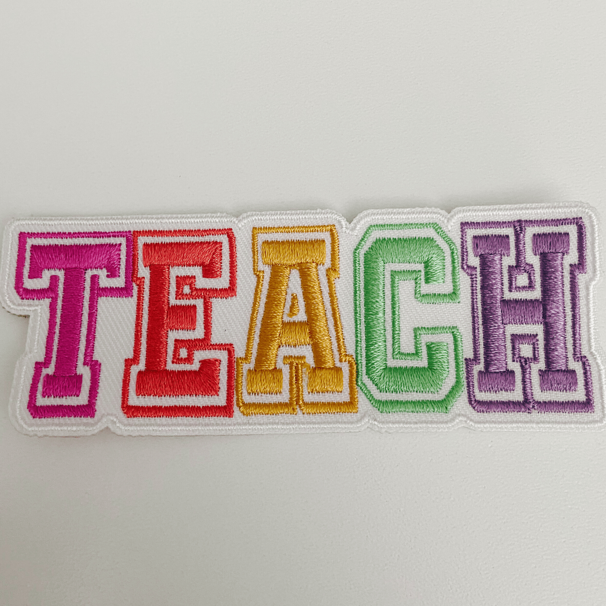 4" TEACH - Embroidered Hat Patch: Embroidered Patch - Bria Blair Creative