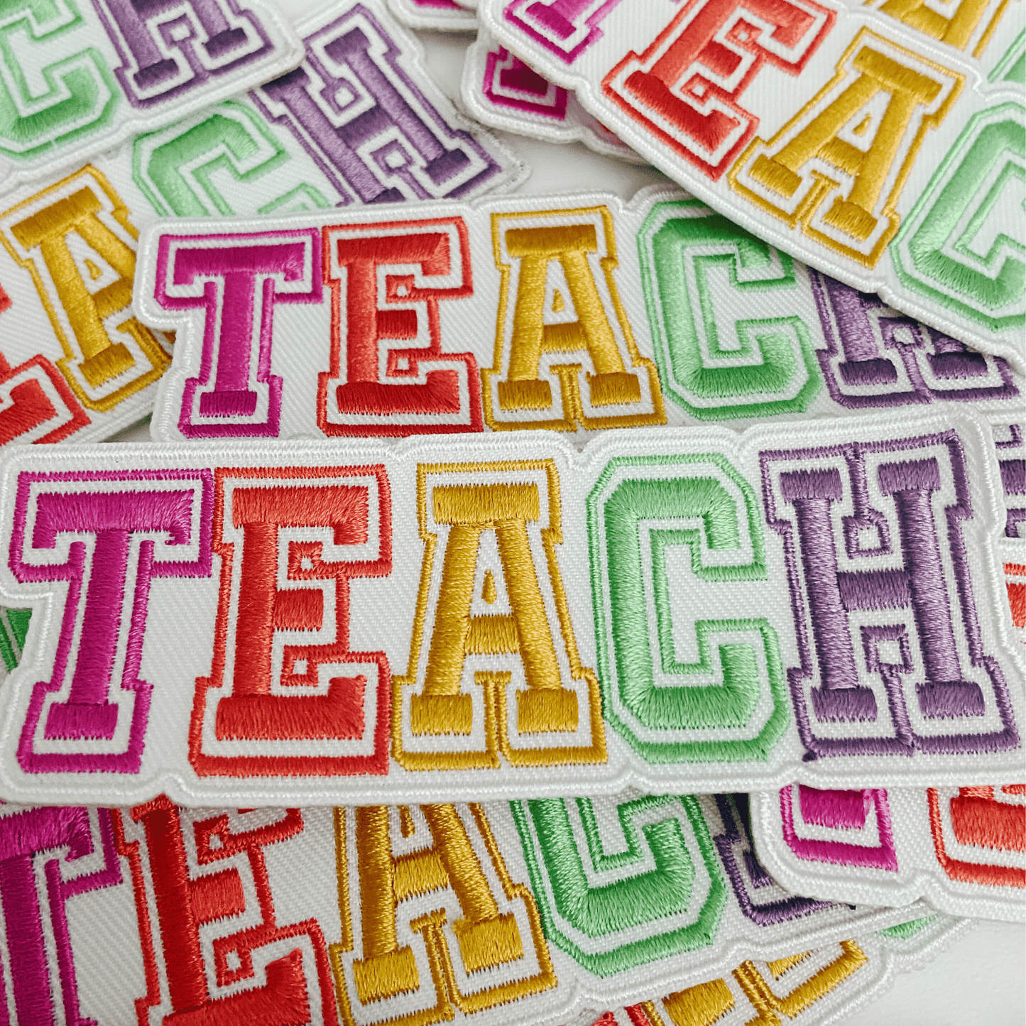 4" TEACH - Embroidered Hat Patch: Embroidered Patch - Bria Blair Creative
