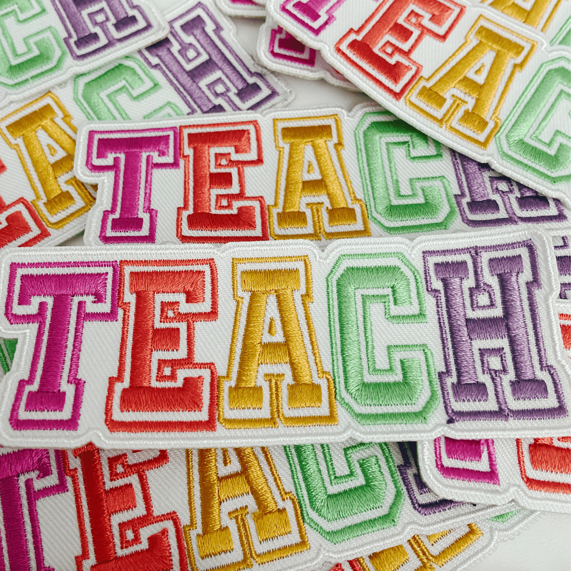 4" TEACH - Embroidered Hat Patch: Embroidered Patch - Bria Blair Creative