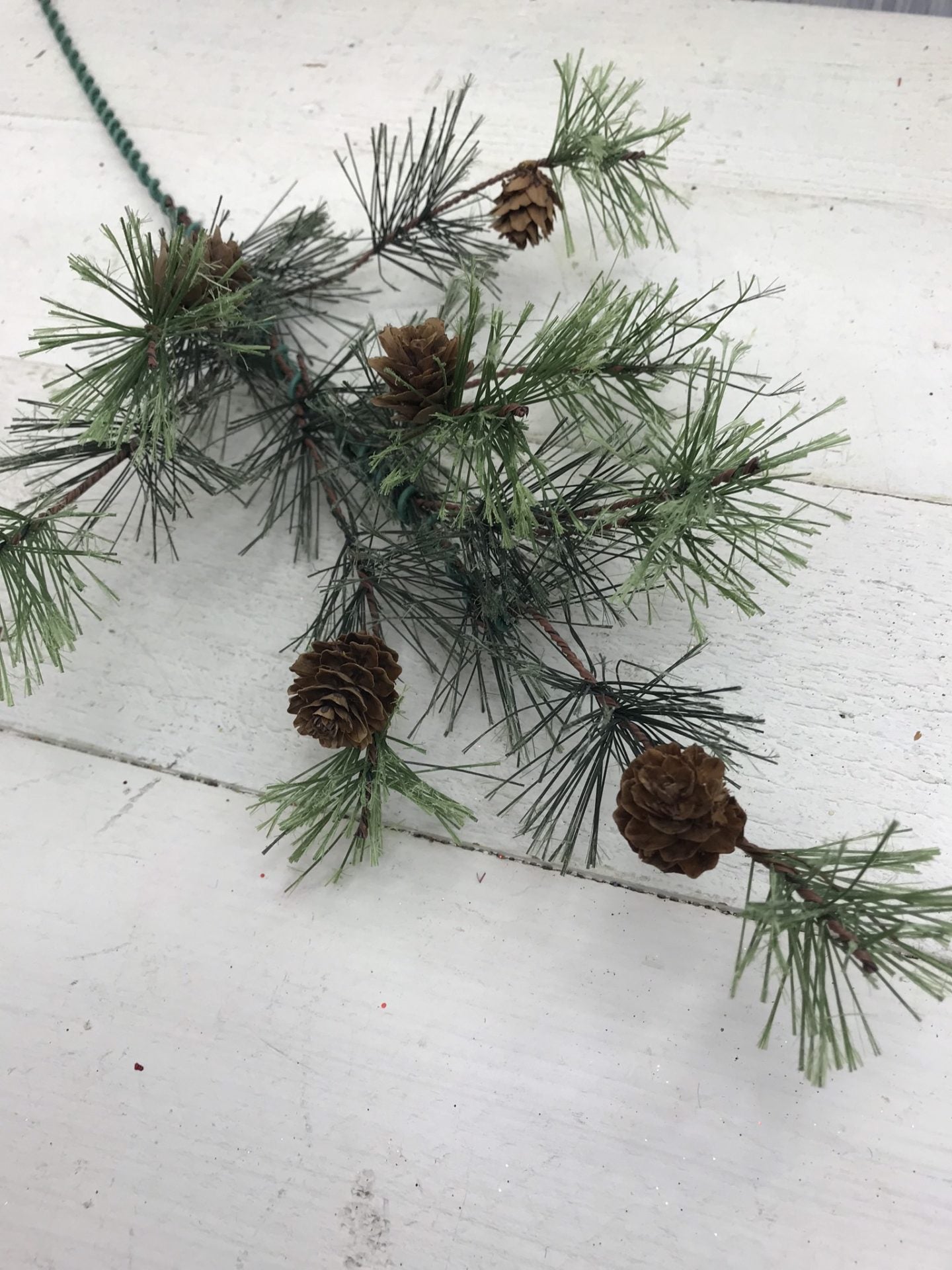 40" Pine with Small Pine cones Stem - Bria Blair Creative