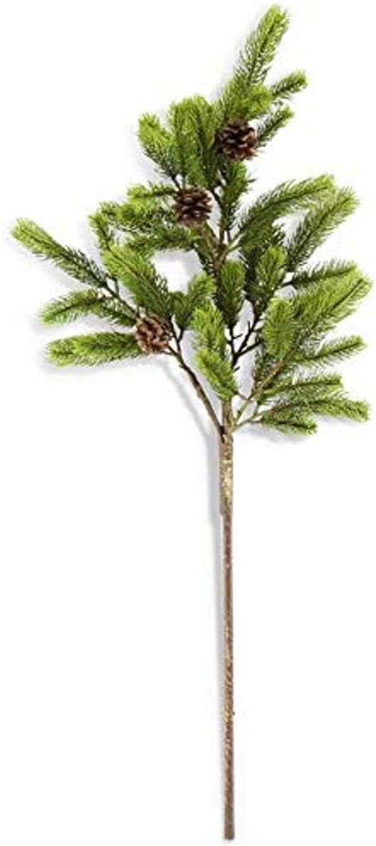 40" Real Touch Fir Pine Branch with Pinecones - Bria Blair Creative