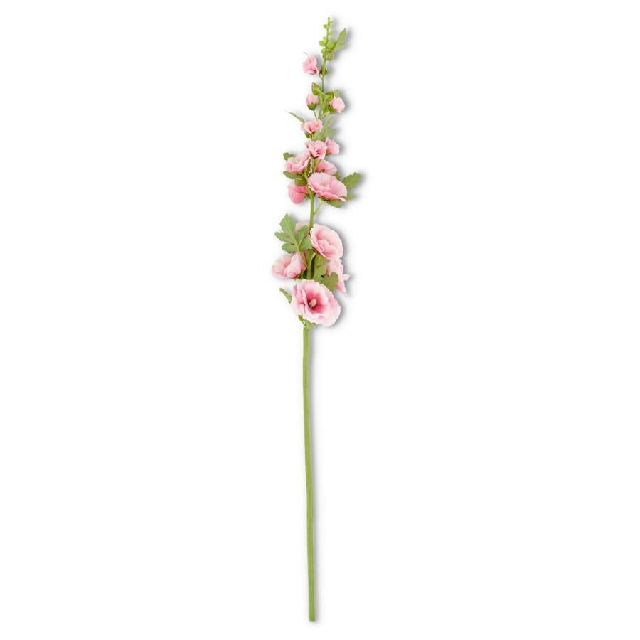 43 Inch Pink Hollyhock Stem - Bria Blair Creative